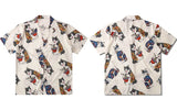 Sadcore Oversized shirt – Gonthwid Hawaiian Beach Shirts Harajuku Japanese Tattoo Cat