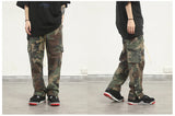 camouflage cargo pants men vintage side multi pocket button mens camou straight trousers streetwear military overalls for male unique cargo style 2085