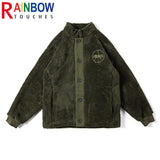 urban fashion featuring rainbowtouches cashmere jacket mens and womens fashion brand hip hop retro tooling outdoor jacket thickening unisex design – premium quality jacket for men