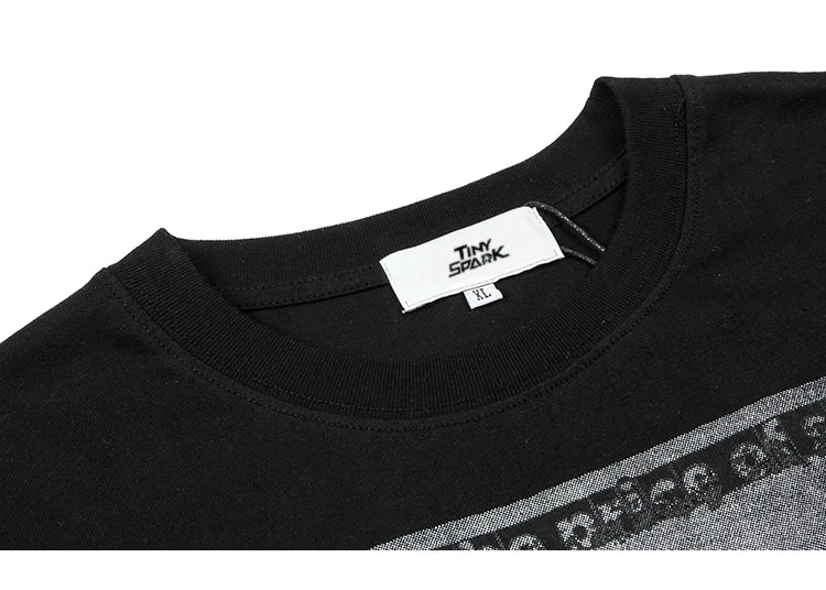 Anime Aesthetic print tee – Men Hip Hop T Shirt Streetwear Dark Style Shadow Printed T S