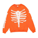 rainbowtouches men high street coat dark skeleton print oversized pullover graffiti halloween hoodie coats long sleeve t shirt - vintage look oversized hoodie, oversized streetwear hoodie, anime inspired graphic hoodie