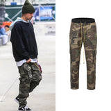 camouflage cargo pants men vintage side multi pocket button mens camou straight trousers streetwear military overalls for male multi-pocket cargos