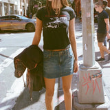 Sadcore Aesthetic print tee – Vintage Classic Rock Graphic T Shirt Women Summer Round Neck