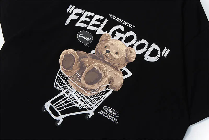 Harajuku Oversized Shirt – Gonthwid Short Sleeve Tees Harajuku Streetwear Toy Bear Shop – Urban Streetwear for Men & Women