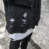 grunge oversized flame jumper built for warmth and edge, essential for winter street style, men’s streetwear clothing piece f