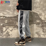 rainbowtouches fashion classic brand mens sporst pants casual bandana pattern trousers loose outdoor style boy tie feet overalls unique default style 1423