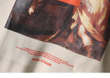 Men Hip Hop Hoodie Sweatshirt Retro Painting Print Harajuku Hooded Pul