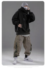 Autumn Winter High Collar Hoodie Loose Comfortable Mens Clothes Haraju