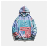 Bandana Patchwork Hoodies Sweatshirts Streetwear 2020 Autumn Mens Hip