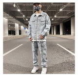 graphic outerwear featuring hip hop denim jeans jacket coat fashion feathers embroidery jeans coats high street outerwear streetwear jackets mens clothing design – premium quality jacket for men