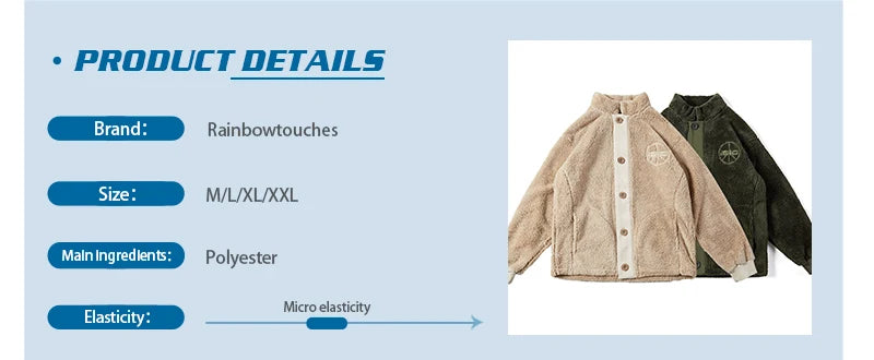 winter street style featuring rainbowtouches cashmere jacket mens and womens fashion brand hip hop retro tooling outdoor jacket thickening unisex design – premium quality jacket for men
