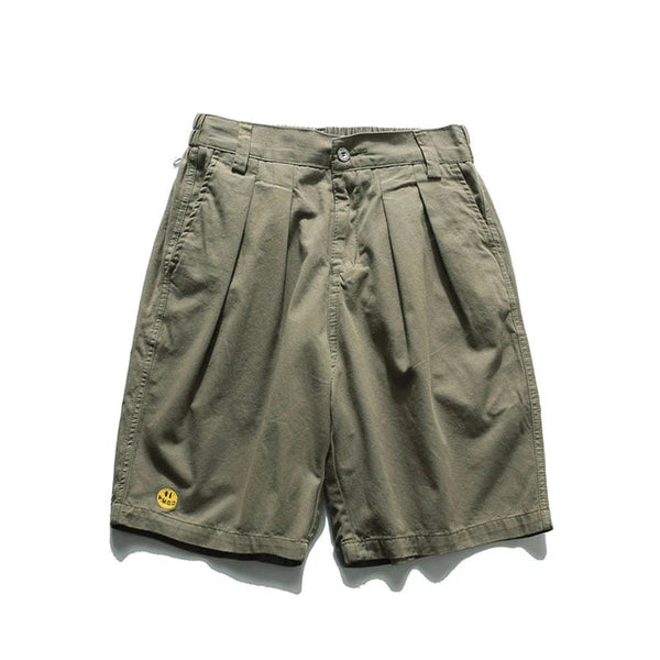 rainbowtouches classic brand shorts male mens smiley embroidery standard color casual summer wear loose trend comfortable pants techwear shorts