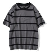 Y2k Vintage t-shirt – Aolamegs Men T Shirt Color Block Print 3 Color Optional Tee