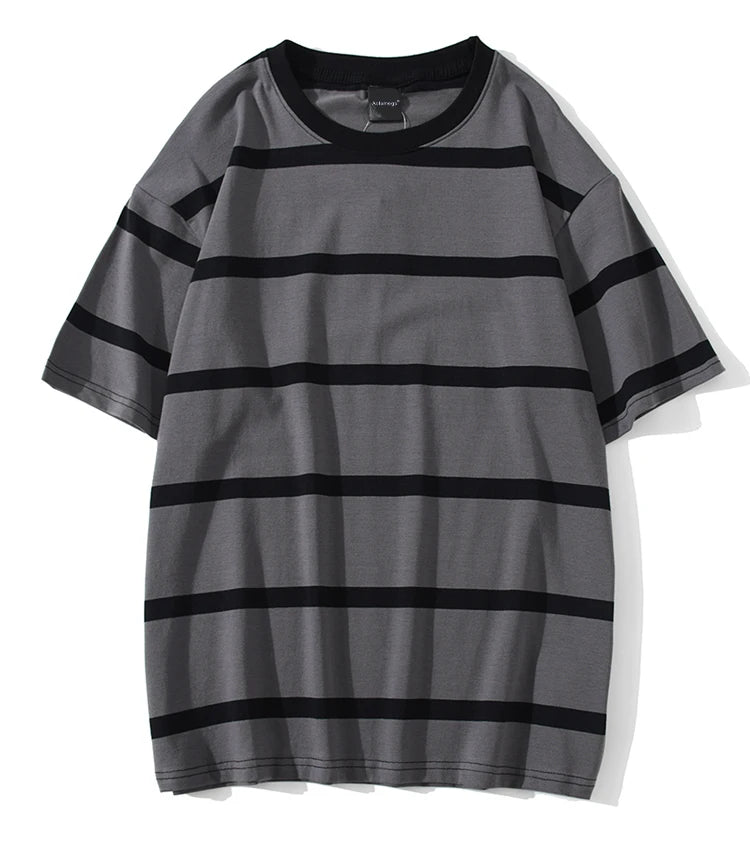 Y2k Vintage t-shirt – Aolamegs Men T Shirt Color Block Print 3 Color Optional Tee