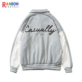 Graffiti minimalist zip-up high fashion oversized windbreaker