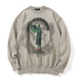 "Angel Beyond" Unisex Men Women Graphic Streetwear Sweater Daulet Apparel