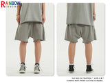 Rainbowtouches Summer Mens New Shorts Fringes Tassels Washing Casual High Street Solid Color Cotton Tidal Current Hawaii Boys