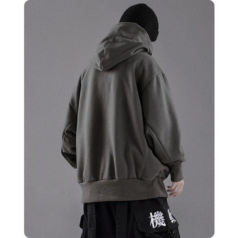 Autumn Winter High Collar Hoodie Loose Comfortable Mens Clothes Haraju