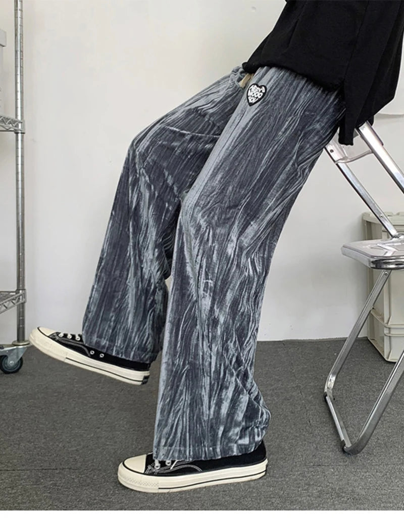 rainbowtouches fashion classic brand men pants casual elastic trousers loose high street outdoor style overalls superior quality unique default style 4691