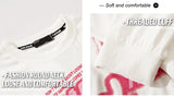 Harajuku Oversized Shirt – Rainbowtouches Mens Long Sleeve T Shirt New High Street Fash – Modern Streetwear for Everyone