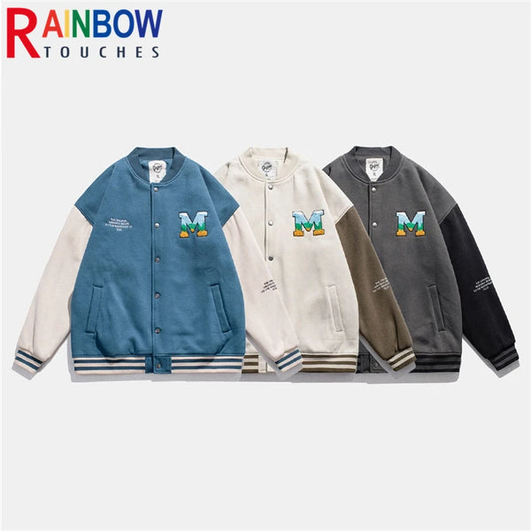 rainbowtouches 2021 new jacket men street jackets letter embroidered baseball uniform high mens superior quality coat blue st - variant style 4f2079 for streetwear fashion