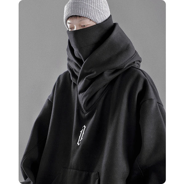 Autumn Winter High Collar Hoodie Loose Comfortable Mens Clothes Haraju