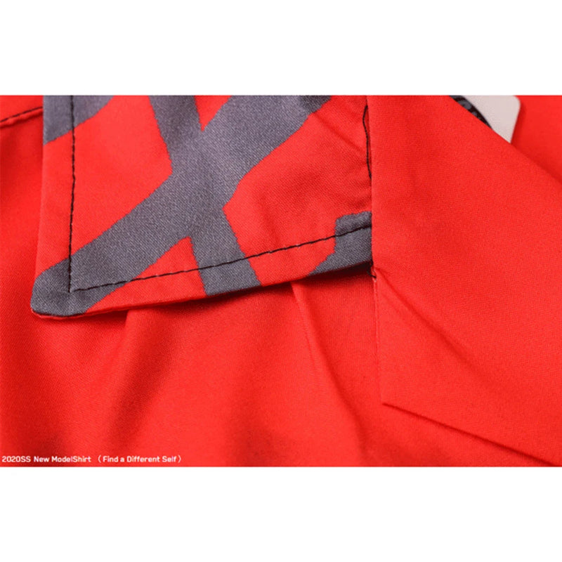 Dark Icon Dragon Chinese Letters Polo Shirt Men Women Summer Hawaiian Shirts Man Streetwear Clothing