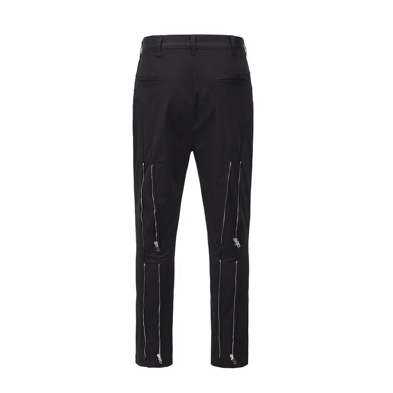 fashion back zipper loose zipper cargo straight pants new summer streetwear pants trousers mens harajuku casual pants joggers streetwear sweatpants