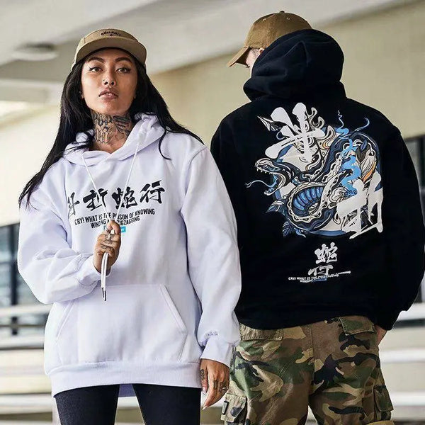 Fashion Harajuku Hoodie Sweatshirt Mens Casual Black Hip Hop Japan Pri