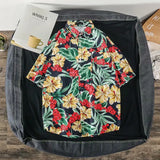 Casual Mens Shirts Fashion Bermuda sandy beach Printed short sleeve Men Shirts Streetwear Jogger Sports undershirt Homme chemise