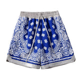 Hip Hop Loose Shorts Fashion Harajuku Printed Shorts Mens Summer Casual Elastic Waist Drewstring Streetwear Sportswear Joggers