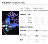Men Hip Hop Hoodie Sweatshirt Butterfly Streetwear Harajuku Hoodie Pul