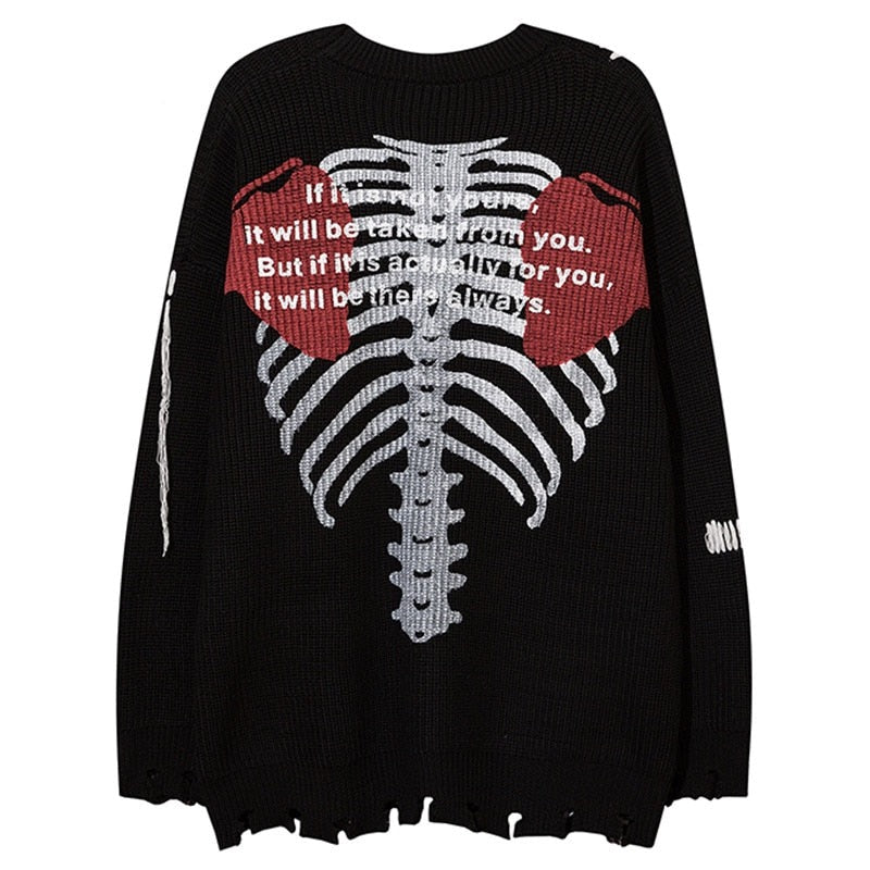 "Broken Up" Unisex Men Women Streetwear Graphic Sweater Daulet Apparel