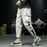 streetwear hip hop black harem pants men elastic waist punk pants with ribbons casual slim jogger pants men hip hop trousers urban active pants