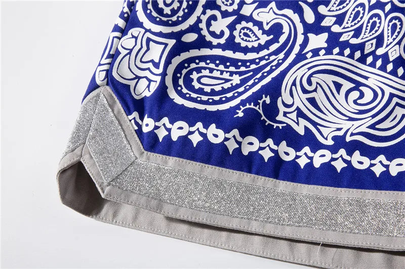 Hip Hop Loose Shorts Fashion Harajuku Printed Shorts Mens Summer Casual Elastic Waist Drewstring Streetwear Sportswear Joggers