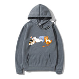 Autumn Winter Womens Hoodies Japan Fashion Women Clothing Cartoon Prin