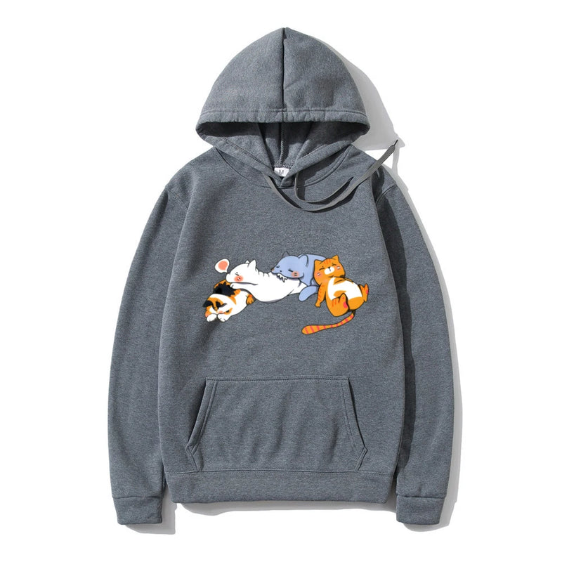 Autumn Winter Womens Hoodies Japan Fashion Women Clothing Cartoon Prin
