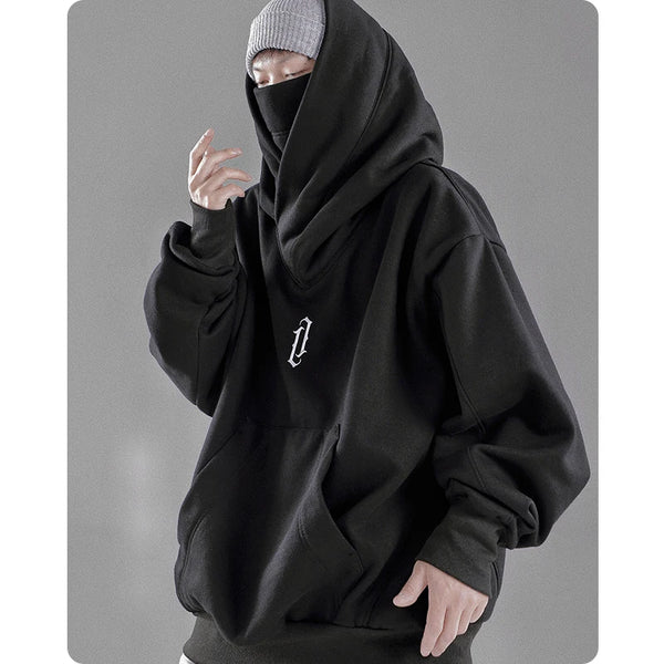 Autumn Winter High Collar Hoodie Loose Comfortable Mens Clothes Haraju