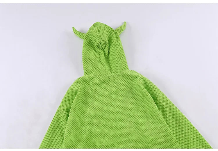 Aolamegs Hoodies Men Twist Knitting Demon Horns Solid Color Zipper Coa