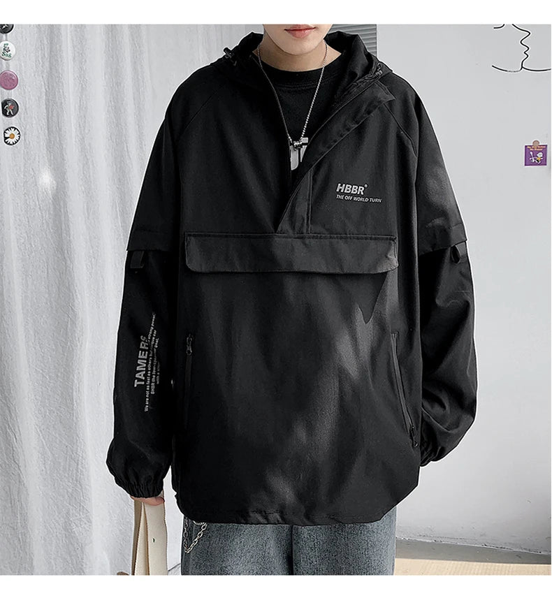 Minimalist Zip-Up Street Jacket Urban Fashion Essential