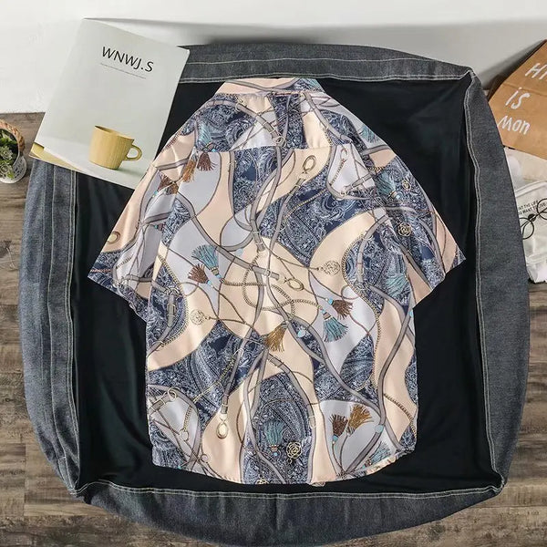 2020 New Summer Men's Shirts Fashion Digital Printing Streetwear shirts Homme Casual Hip Hop harujuku Sweatshirt Tops Men Shirt