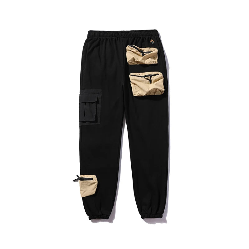 harajuku cactus jack streetwear joggers pockets sweatpants men and women oversize embroidery harem pants baggy casual trousesrs unique joggers style 4584