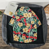 Casual Mens Shirts Fashion Bermuda sandy beach Printed short sleeve Men Shirts Streetwear Jogger Sports undershirt Homme chemise