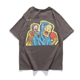 Gothic Oversized shirt – Kanye West Skull Print Loose Casual Men And Women Tshirts Ha