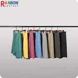 Rainbowtouches Summer Mens New Shorts Fringes Tassels Washing Casual High Street Solid Color Cotton Tidal Current Hawaii Boys
