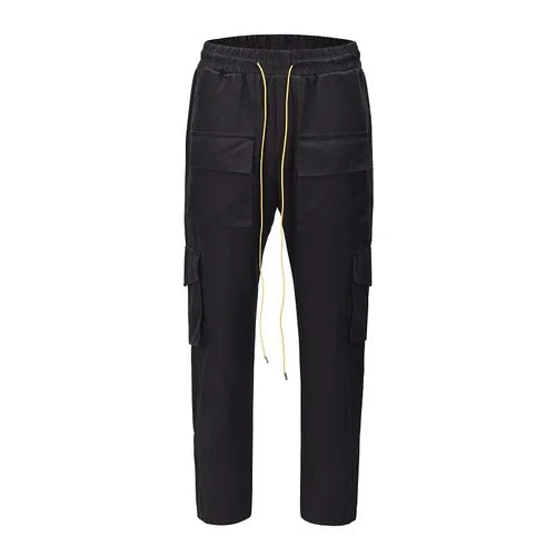 camouflage cargo pants men vintage side multi pocket button mens camou straight trousers streetwear military overalls for male unique cargo style 2078