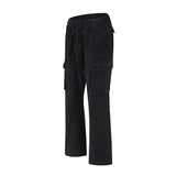 streetwear mens hip hop camouflage flare pants fashionable camo cargo pants male slim fit camouflage trousers women all match unique cargo style 5134