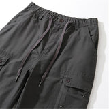 rainbowtouches fashion classic brand mens baggy cargo pants soild color trousers loose straight tooling style lace up overalls unique cargo style 1709