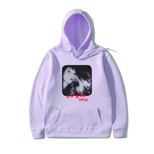 2021 Illusion Girl Letter Print Harajuku Hoodie Sweatshirt Hip Hop Str
