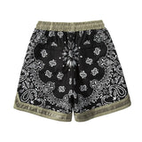 Hip Hop Loose Shorts Fashion Harajuku Printed Shorts Mens Summer Casual Elastic Waist Drewstring Streetwear Sportswear Joggers